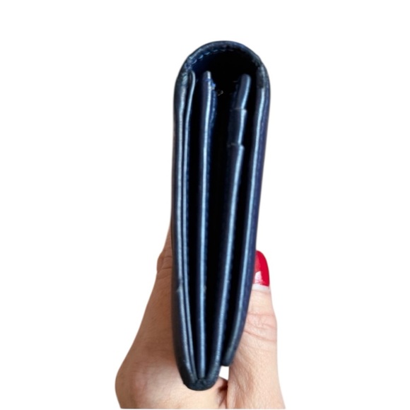 Longchamp Navy Leather Long Flap Wallet - Picture 7 of 14